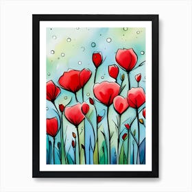 Poppies 1 Art Print