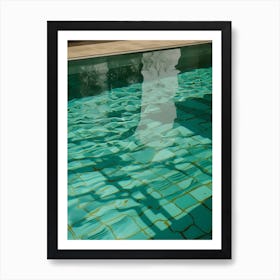 Reflection In A Swimming Pool Art Print