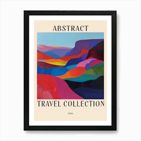 Abstract Travel Collection Poster India 2 Art Print