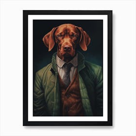 Gangster Dog Vizsla 3 Art Print