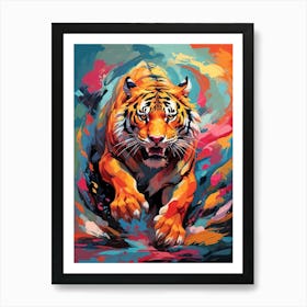 Vivid Tiger Art Print