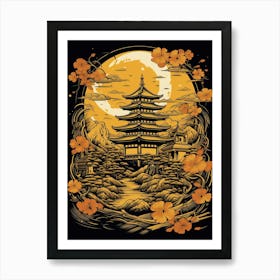 Asian Pagoda 4 Art Print