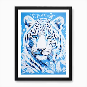 White Tiger Art Print