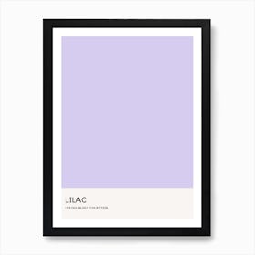 Lilac Colour Block Poster Art Print