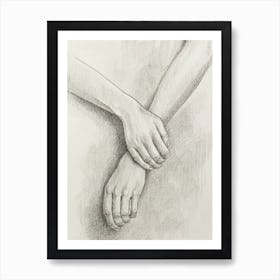 Hands, Aga Szafranska Art Art Print