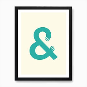 Ampersand Caring Hug  Art Print