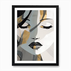 Gold And Black 10 Art Print