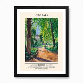 Hyde Park London Parks Garden 5 Art Print