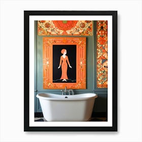 Deco Bathroom Art Print