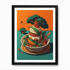 Burger Art Print