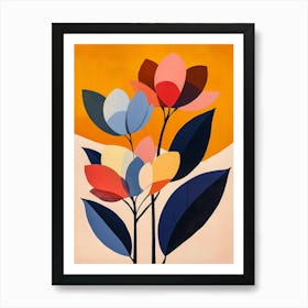 Abstract Flowers 6 Art Print