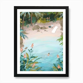 Swimming Cove Art Print