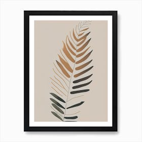 Autumn Fern Simplicity Art Print