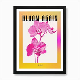 Hot Pink Orchid 2 Poster Art Print