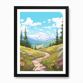 Chilkoot Trail Canada 2 Hike Illustration Art Print