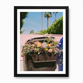 Palm Springs Curb on Film Art Print