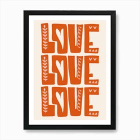 Love love love 1 Art Print