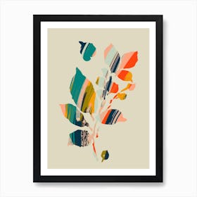 Colorful Poplar Tree Leaf Art Print