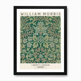 Liberty Print William Morris Flower Garden Textile Art Print