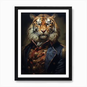 Tiger In Uniform Art Print