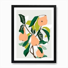 Orange Pears Art Print