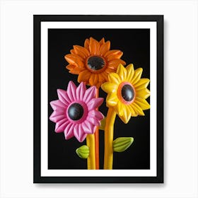 Bright Inflatable Flowers Sunflower 2 Art Print