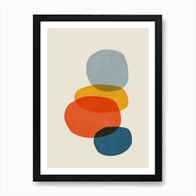 Mid Century Modern Abstract 1 Art Print