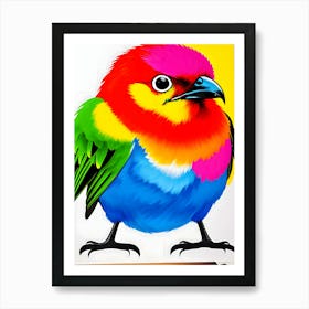 Colorful Bird-Reimagined 8 Art Print