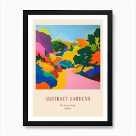 Colourful Gardens Rhs Garden Wisley United Kingdom 4 Red Poster Art Print