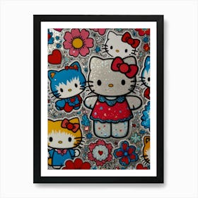 Hello Kitty 16 Art Print