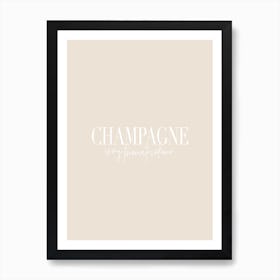 Champagne Art Print