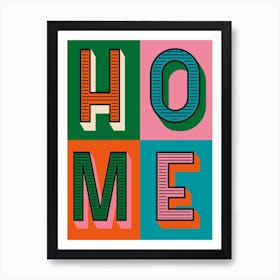 Pink Home Art Print