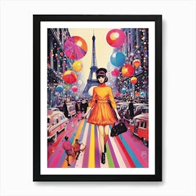 Fantasy Holidays In Paris Kitsch 2 Art Print