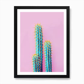 Fluro Cactus In Art Print