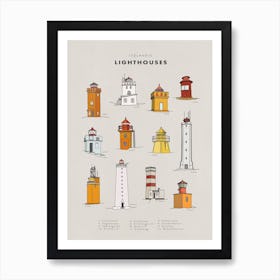 Iceland Lighthouses Art Print