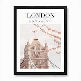 London Travel Poster Art Print