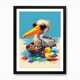 Pelican Canvas Print 1 Art Print