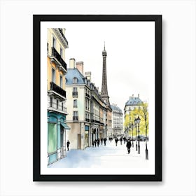 Paris Street 1 Art Print