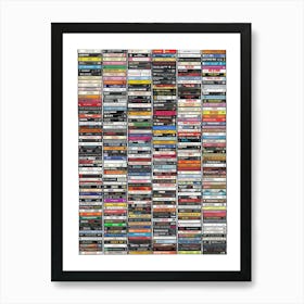 Ultimate 1980s Music Collection - Vintage Cassette Print Art Print