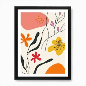 Abstract Floral Painting 18 Art Print