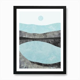 Landscape texture collage 2 1 Art Print