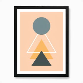 Abstract Triangles 1 Art Print