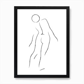 Standing Nude 2 Art Print