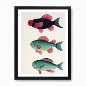 Blobfish Vintage Poster Art Print