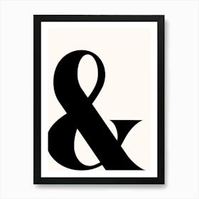 Ampersand Bold & Typography Art Art Print