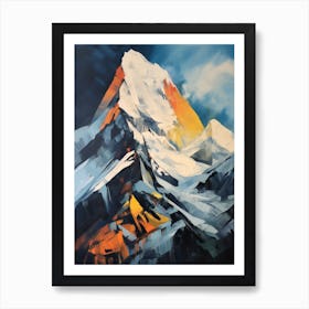 Annapurna Nepal 2 Mountain Painting Art Print