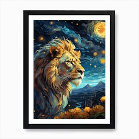 Lion Art 1 Art Print