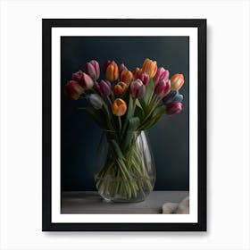 Colourful Tulips 1 Art Print