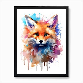 Fox Painting 1 Art Print