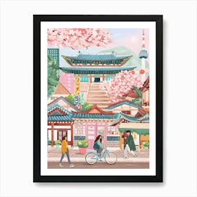 Seoul South Korea Housewarming Gift Travel Art Print